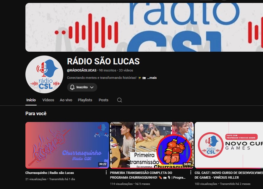 Canal YouTube RADIOCSL